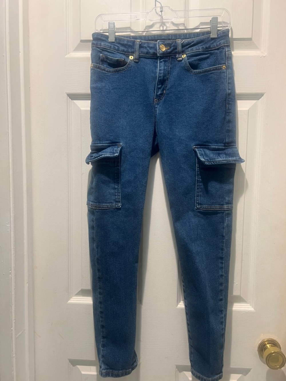 Michael Kors Dark Blue Denim Jeans with Gold Logo